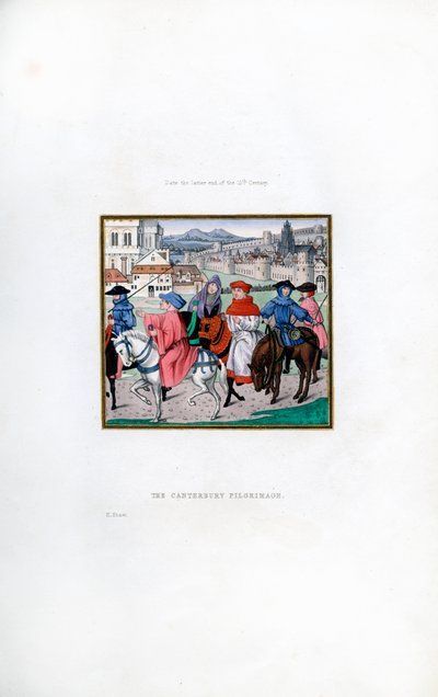 Canterbury Hac Yolculuğu, 15. yüzyılın sonları, 1843. by Henry Shaw