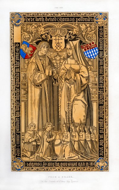 Thomas Pownder, Ipswich tüccarı ve icra memuru, 1525, 1843. by Henry Shaw