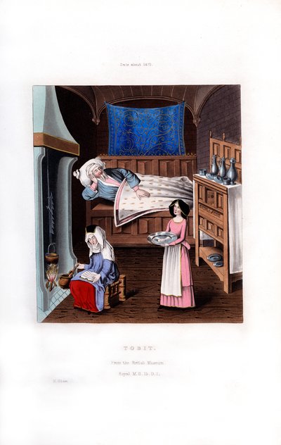 Tobit, c1470, 1843. by Henry Shaw