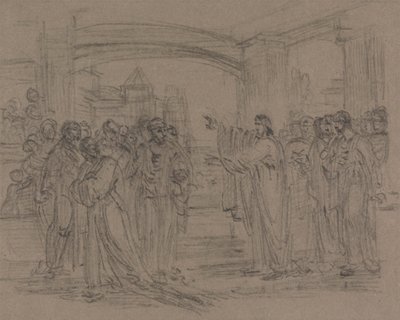 Tapınaktaki Mesih by Henry Singleton