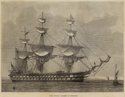 HMS ಡಂಕನ್, ಶೀರ್ನೆಸ್ ಟರ್ಕ್‌ನಲ್ಲಿ ಫ್ಲ್ಯಾಗ್‌ಶಿಪ್ by Henry Spernon Tozer