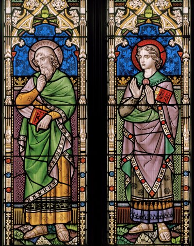 St Luke ve St John, c.1859 (vitray) by Henry Stacey Marks