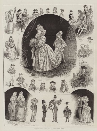 Köşk'te Çocuk Süslü Elbise Balosu by Henry Stephen Ludlow