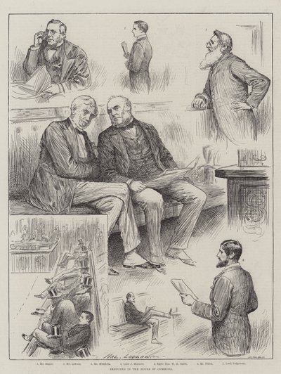 ಹೌಸ್ ಆಫ್ ಕಾಮನ್ಸ್ ಟರ್ಕಿಯಲ್ಲಿನ ರೇಖಾಚಿತ್ರಗಳು by Henry Stephen Ludlow