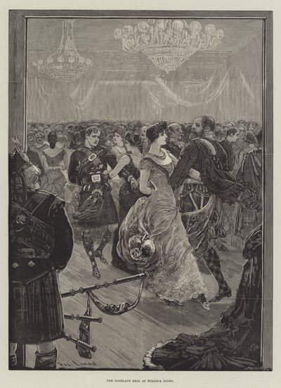 Willis'in Odalarında Highland Balosu by Henry Stephen Ludlow