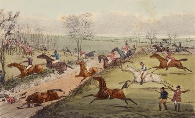 Bir Çan Kulesi, Batık Yol (renkli taş) by Henry Thomas (after) Alken