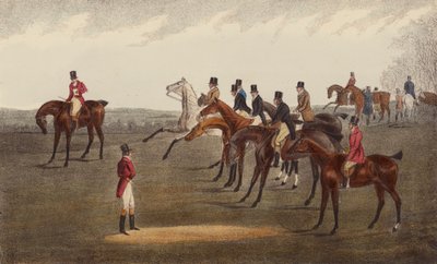 Başlangıç, Grand Leicester Steeple-Chase by Henry Thomas (after) Alken