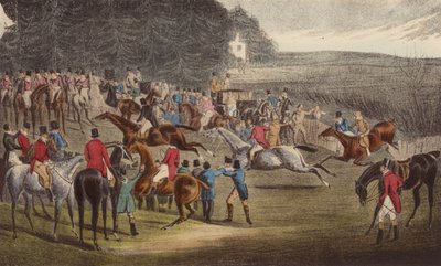 Kazanan Posta, Grand Leicester Steeple-Chase by Henry Thomas (after) Alken