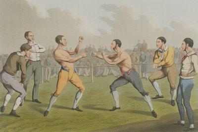 Bir Ödül Dövüşü, I. Clark, pub. Thomas McLean tarafından, 1820 (aquatint) by Henry Thomas Alken