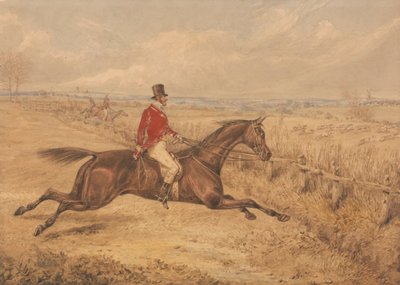 Bir Öküz Çitini Şarj Etme by Henry Thomas Alken