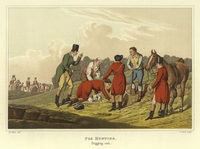 Tilki Avı (kromolitho) by Henry Thomas Alken
