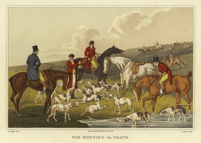 Fox Hunting, Ölüm (chromolitho) by Henry Thomas Alken
