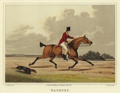 Hackney (kromolito) by Henry Thomas Alken