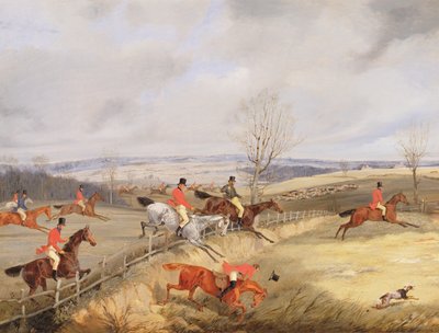 Avlanma Sahnesi, Kapak Çizimi by Henry Thomas Alken