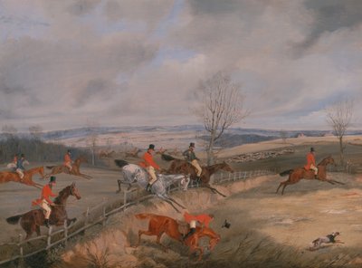 Avlanma Sahnesi: Örtü Çizimi, yakl. 1840. by Henry Thomas Alken