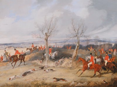 Avlanma Sahnesi: Full Cry, yakl. 1840. by Henry Thomas Alken