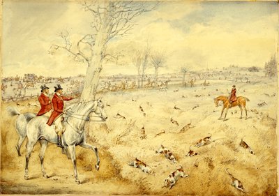 Avlanma Sahneleri: Çitin Üzerinde by Henry Thomas Alken
