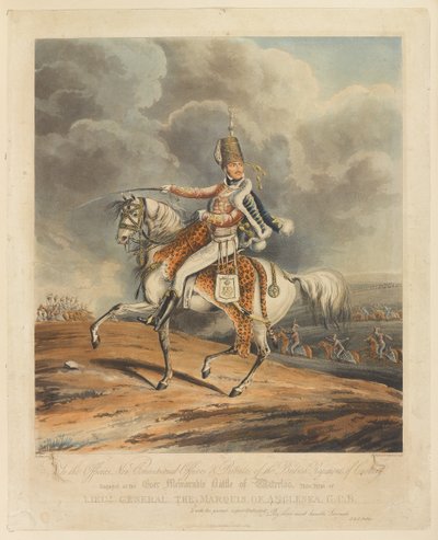 ?Korgeneral Anglesea Marquis, G.C.B?, Waterloo Savaşı, 1815 by Henry Thomas Alken