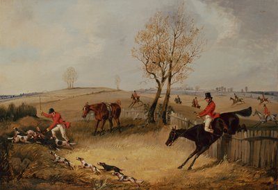 Çitin Üzerinde (tuval üzerine yağlı boya) by Henry Thomas Alken