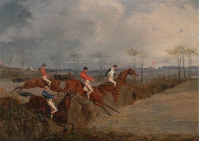 Engelli Koşudan Sahneler: Başka Bir Çit by Henry Thomas Alken