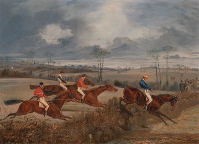 Engelli koşudan sahneler: Çit Almak by Henry Thomas Alken