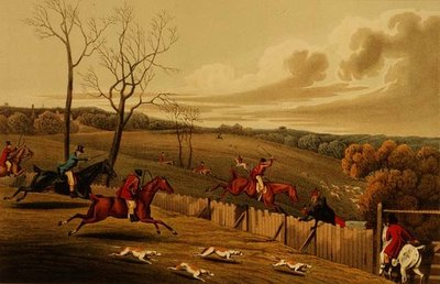 Geyik Avı, aquatinted bt I. Clark, pub. Thomas McLean tarafından by Henry Thomas Alken