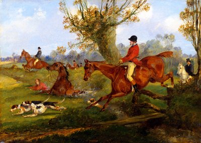 Su atlama, c.1840 by Henry Thomas Alken