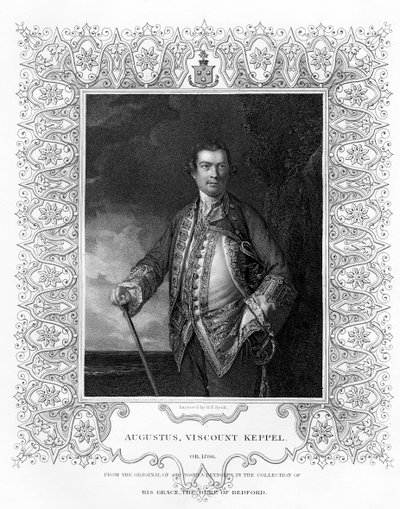 Augustus Keppel, Vikont Keppel, 1725-1786, 19. Yüzyıl. by Henry Thomas Ryall