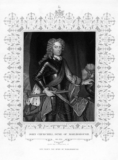 John Churchill, 1. Marlborough Dükü, İngiliz askeri subayı, 19. yüzyıl. by Henry Thomas Ryall