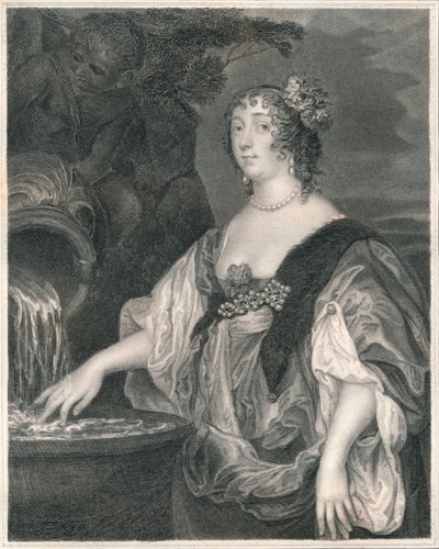Lucy Percy, Carlisle Kontesi, c1635-1637, 19. yüzyılın başlarında. by Henry Thomas Ryall