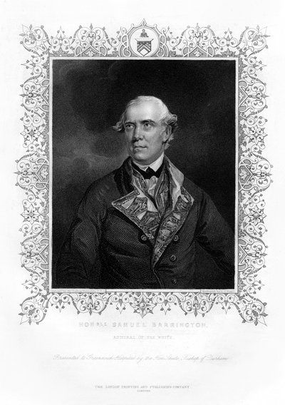 Samuel Barrington, İngiliz amiral, 19. yüzyıl. by Henry Thomas Ryall