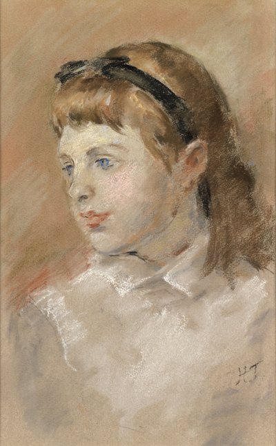 Bir Kızın Başı, 1920 dolayları (kağıt üzerinde pastel) by Henry Tonks