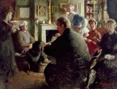 Steer at Home, 109 Cheyne Walk (Noel Arifesinde) 1929-30 dolayları by Henry Tonks