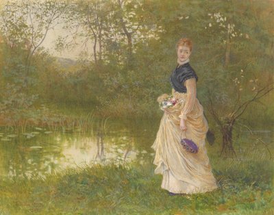 Lily-Pond'un yanında by Henry Towneley Green