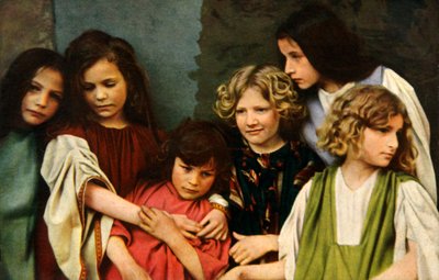 Oberammergau Tutku Oyununda çocuk sanatçılar, 1922. by Henry Traut