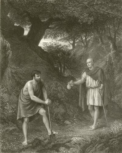 Timon ve Flavius by Henry Wallis