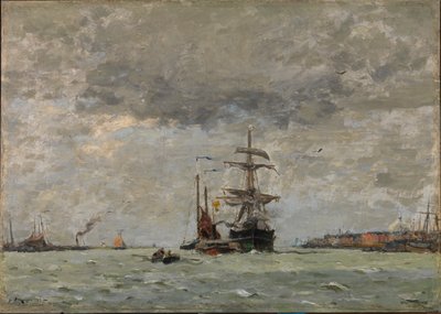 Limanın girişi, 1890. by Henry Ward Ranger