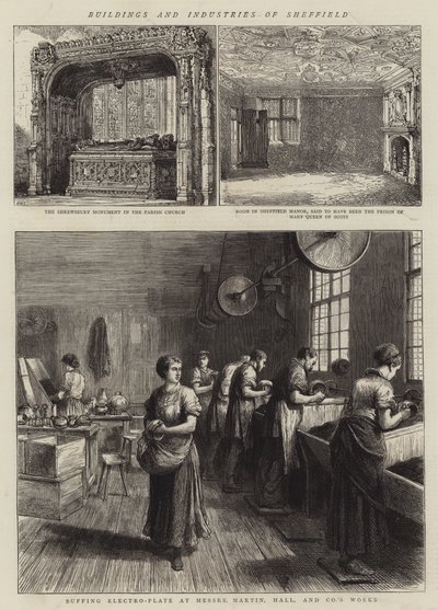 Sheffield Binaları ve Endüstrileri by Henry William Brewer