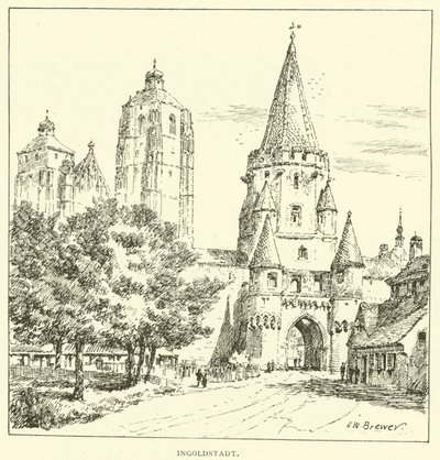 Ingolstadt (gravür) by Henry William Brewer