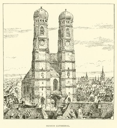 Münih Katedrali (gravür) by Henry William Brewer