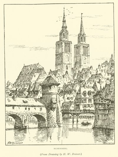 Nürnberg (gravür) by Henry William Brewer