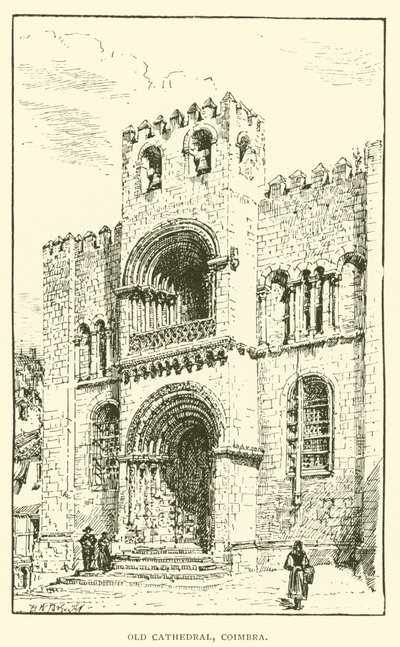 Eski Katedral, Coimbra (gravür) by Henry William Brewer