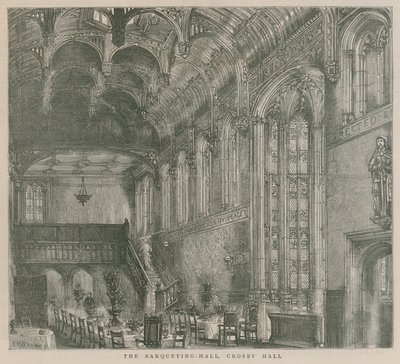 Ziyafet Salonu, Crosby Salonu, Londra by Henry William Brewer