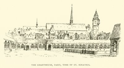 Chartreuse, Paris, St Ignatius zamanı (gravür) by Henry William Brewer