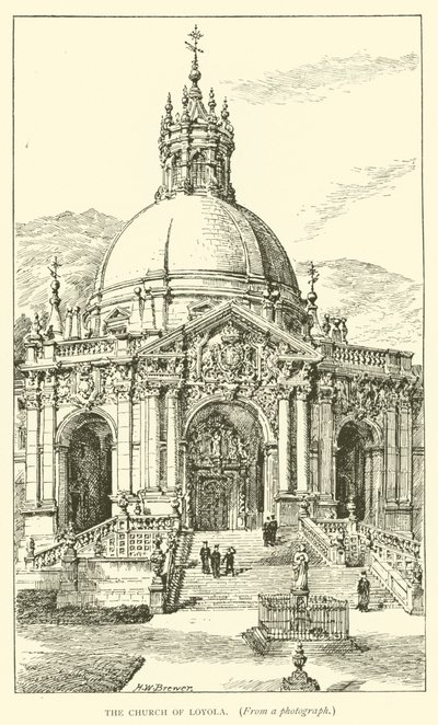 Loyola Kilisesi (gravür) by Henry William Brewer