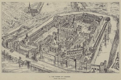 Güneyden Londra Kulesi, by Henry William Brewer