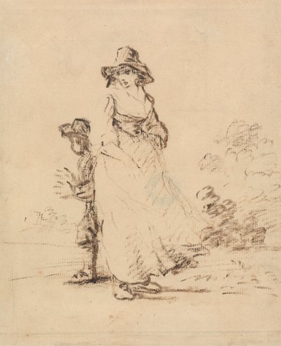 Bir Taşralı Erkek ve Kız by Henry William Bunbury