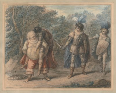 Ölü Hotspur Taşıyan Falstaff by Henry William Bunbury