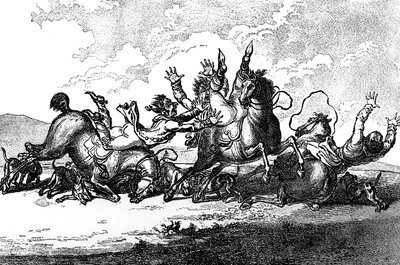 Av köpekleri, 1800. by Henry William Bunbury