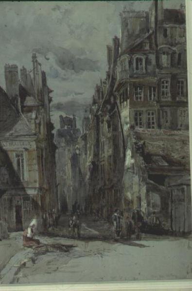 Sokak Sahnesi, Eski Paris by Henry William Burgess